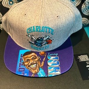 Charlotte Hornets Larry Johnson SnapBack hat